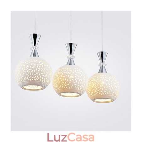 3 Cabeças Pendente Luz Moderna Contemporânea Metal 3 Cabeças Pendente Luz Moderna Contemporânea Metal