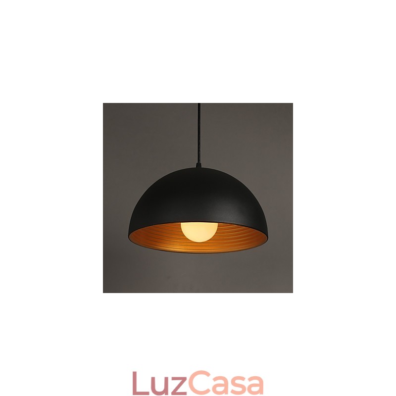 Lâmpada criativa redonda chaminé droplight ferro forjado personagem refeições lustre preto e branco