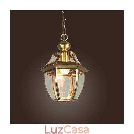 Luminária pendente galvanizada estilo mini lanterna clássica tradicional Luminária pendente galvanizada estilo mini lanterna clássica tradicional