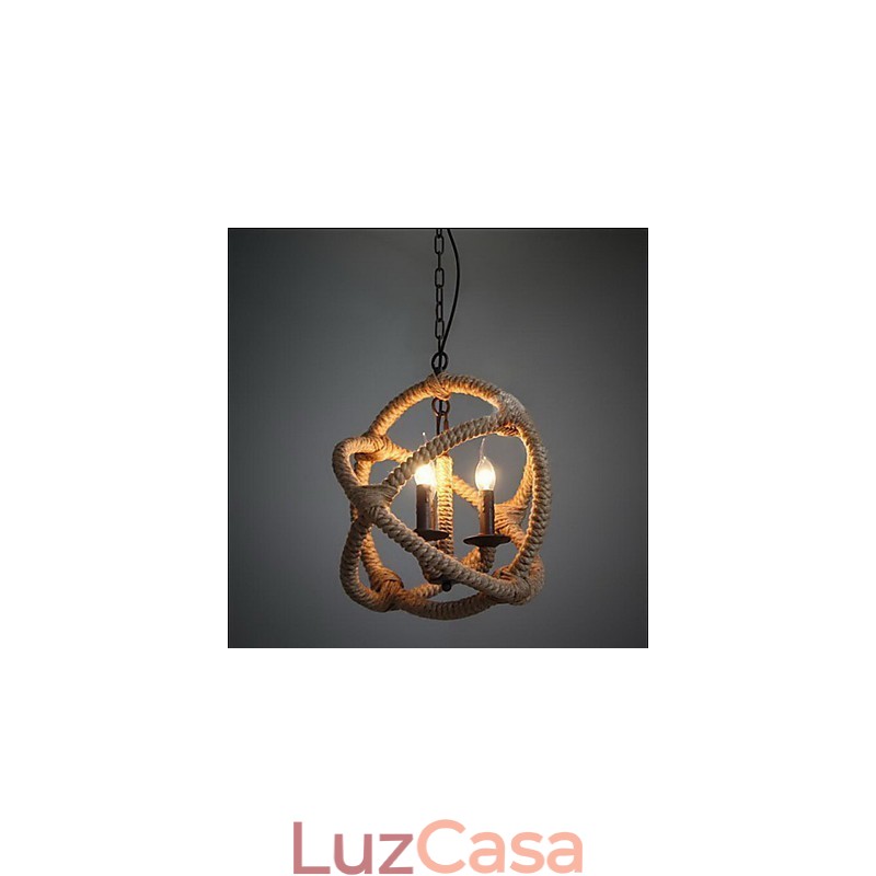 Luzes Pendentes Tradicionais Clássico Rústico Lodge Vintage Retro Country Metal