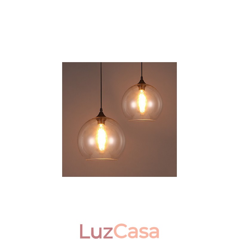 American Creative Nordic Contratado Rural Bola de Vidro Cabeça Única Droplight Lanp