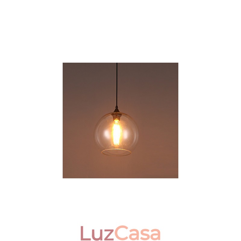 American Creative Nordic Contratado Rural Bola de Vidro Cabeça Única Droplight Lanp