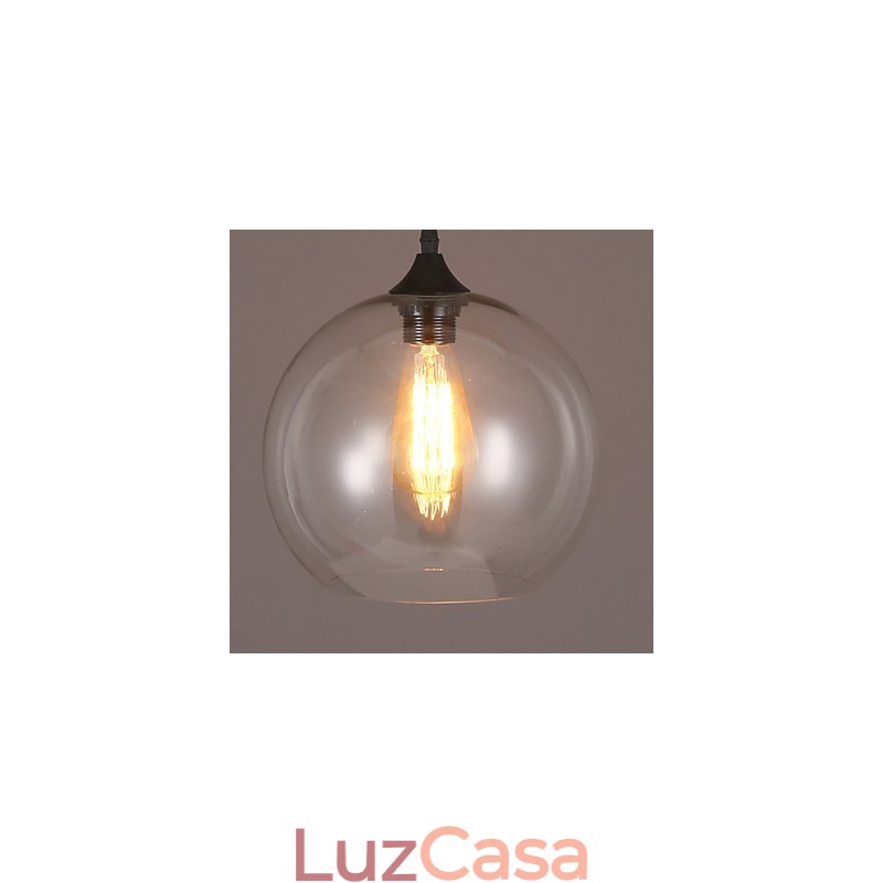 American Creative Nordic Contratado Rural Bola de Vidro Cabeça Única Droplight Lanp