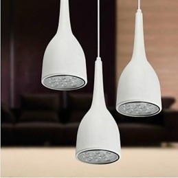 Luminária pendente de metal com pintura de globo contemporânea moderna