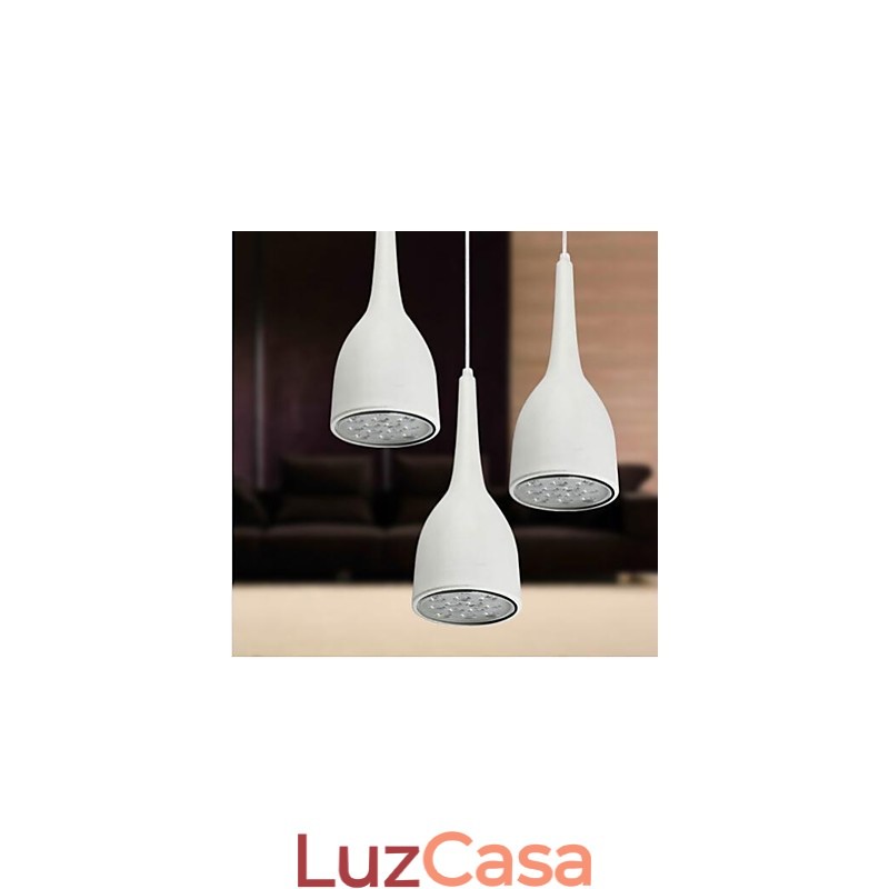 Luminária pendente de metal com pintura de globo contemporânea moderna