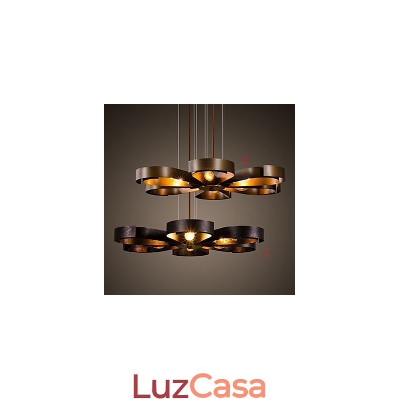 Retro Classic Metal Ceiling Lights Simples Luminárias Pendentes Café Luminária Pendente