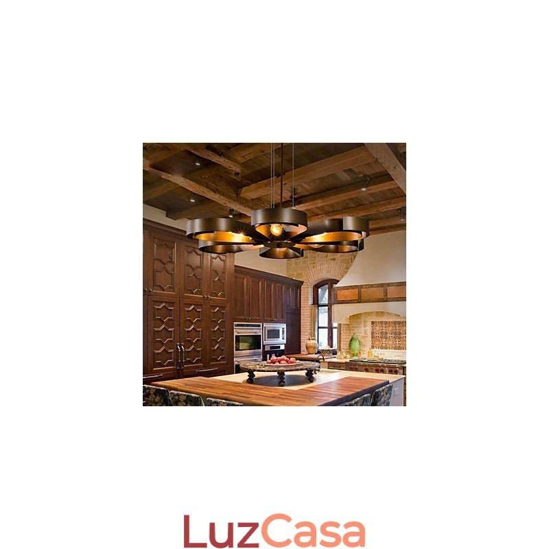 Retro Classic Metal Ceiling Lights Simples Luminárias Pendentes Café Luminária Pendente