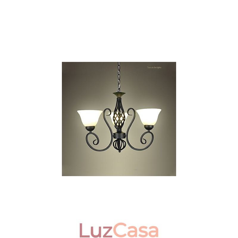 Jane The Chandelier é uma luminária decorativa de ferro forjado criativa estilo europeu