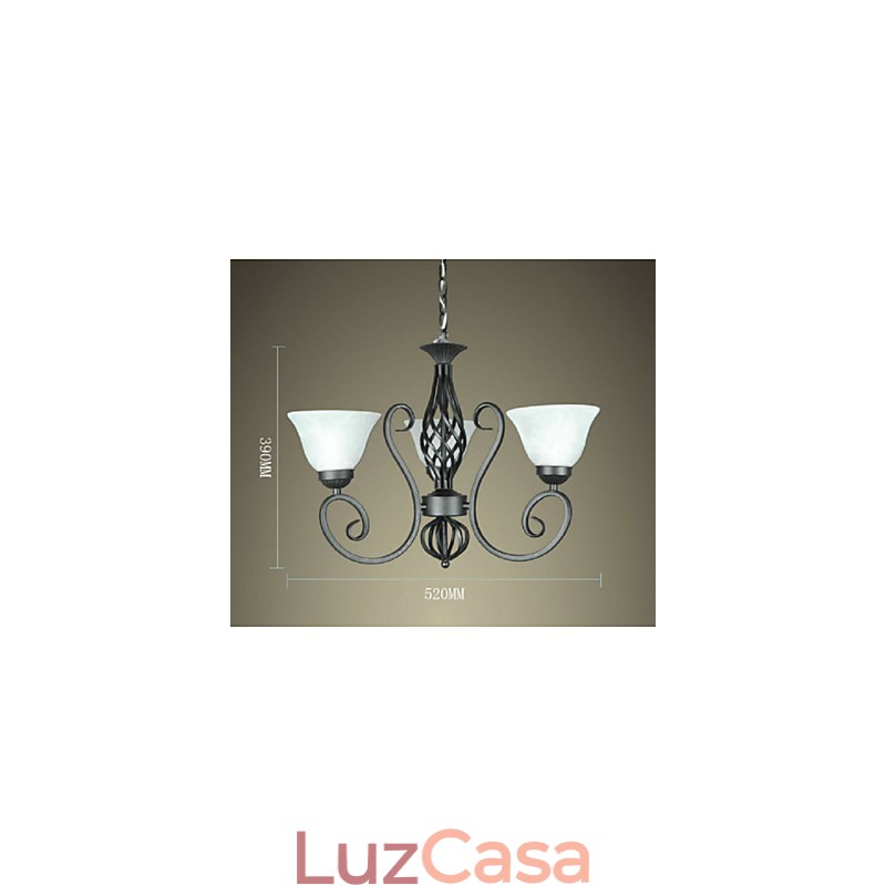 Jane The Chandelier é uma luminária decorativa de ferro forjado criativa estilo europeu