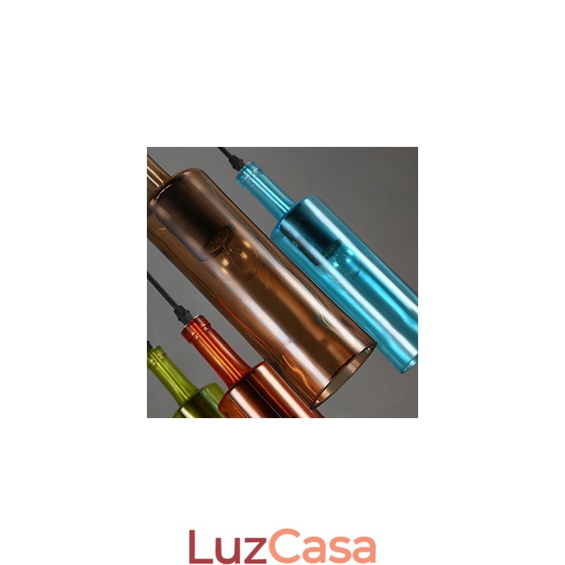 Luz difusa Cor Restaurando Maneiras Antigas Garrafa Droplight Luz Pendente
