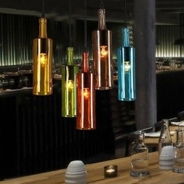 Luz difusa Cor Restaurando Maneiras Antigas Garrafa Droplight Luz Pendente
