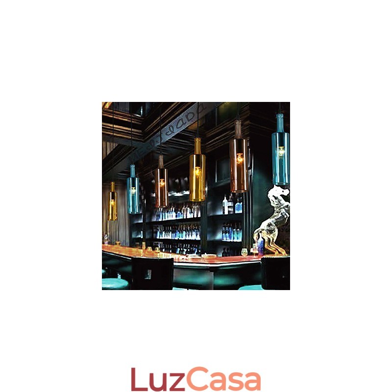 Luz difusa Cor Restaurando Maneiras Antigas Garrafa Droplight Luz Pendente