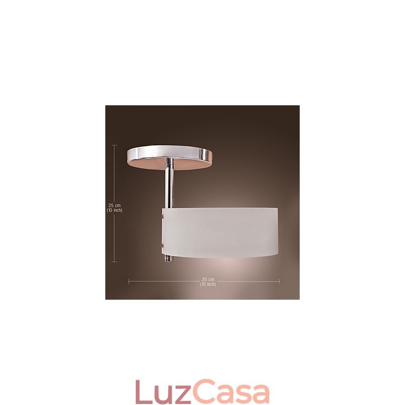 Lustre moderno e contemporâneo estilo mini metal cromado montagem embutida garagem