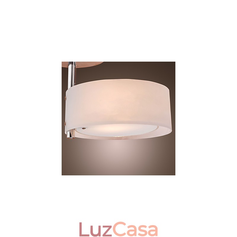 Lustre moderno e contemporâneo estilo mini metal cromado montagem embutida garagem