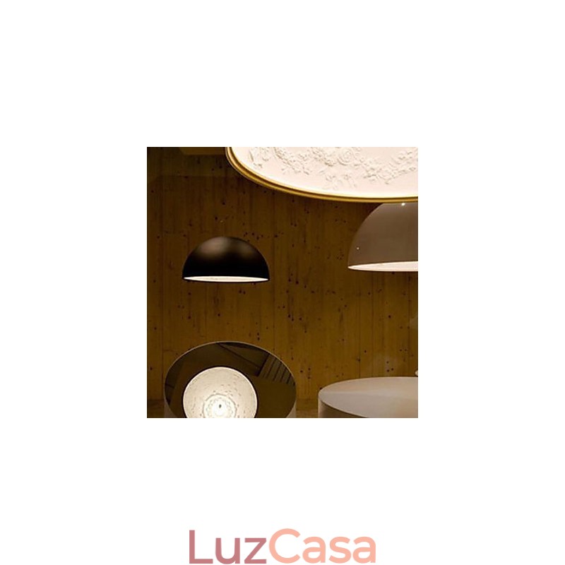 Luminária pendente moderna contemporânea estilo mini tigela com pintura