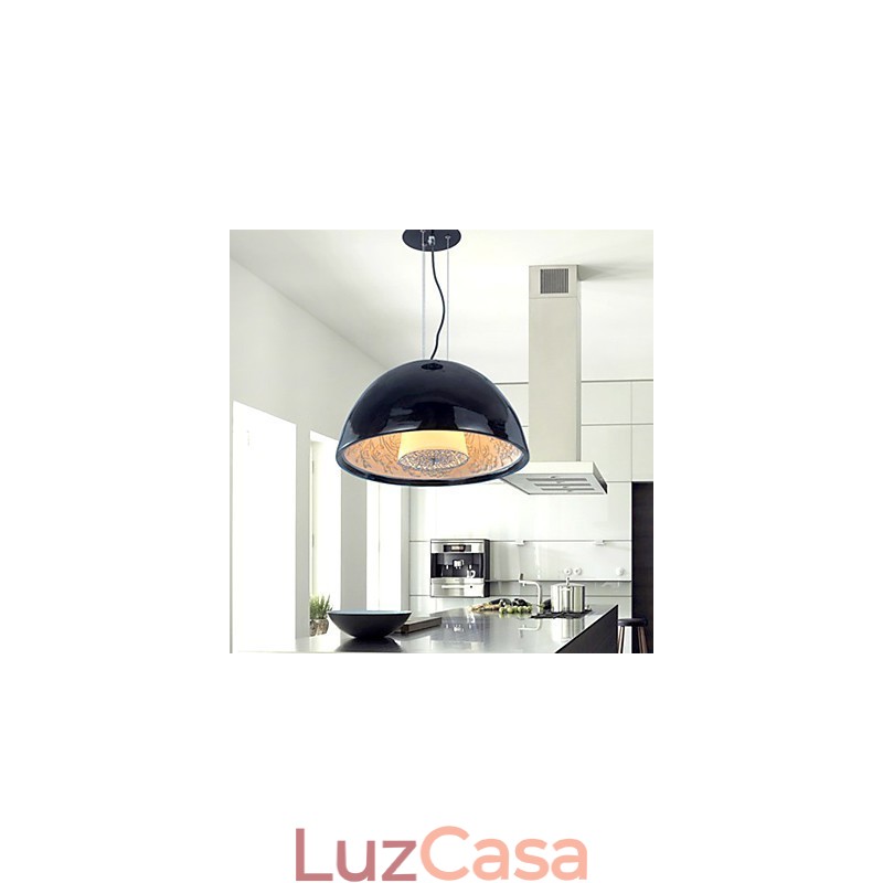 Luminária pendente moderna contemporânea estilo mini tigela com pintura