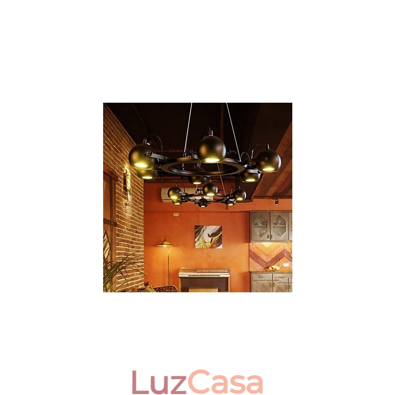 Lustre Vintage Ferro Criativo Industrial Vento Lustre