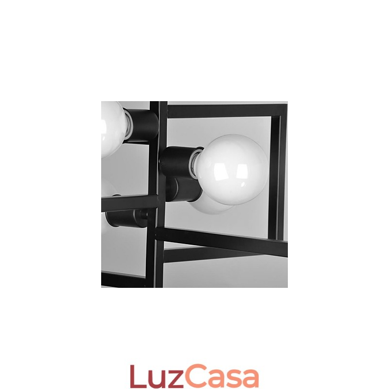 Luminária pendente de metal com pintura country vintage para garagem