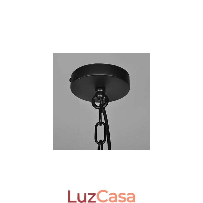 Luminária pendente de metal com pintura country vintage para garagem