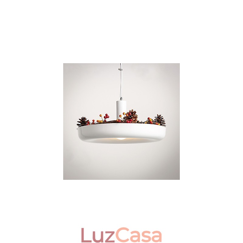Família de luminárias pendentes com design decorativo moderno e contemporâneo branco puro