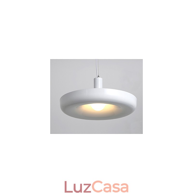 Família de luminárias pendentes com design decorativo moderno e contemporâneo branco puro