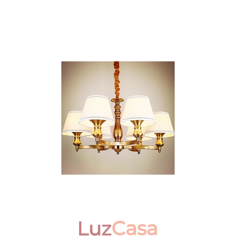 Lustre de metal galvanizado estilo vintage rústico Lodge Mini