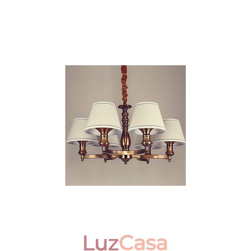 Lustre de metal galvanizado estilo vintage rústico Lodge Mini