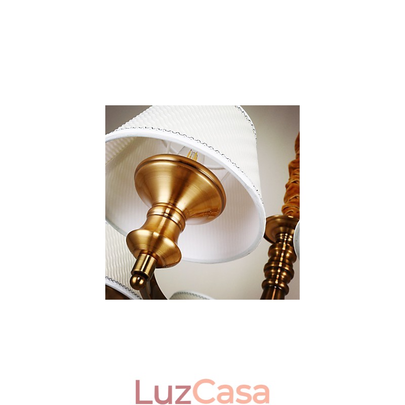 Lustre de metal galvanizado estilo vintage rústico Lodge Mini
