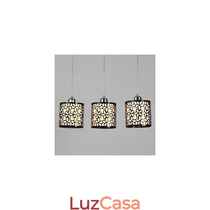 Luminária pendente de metal com pintura em estilo mini ilha contemporânea moderna
