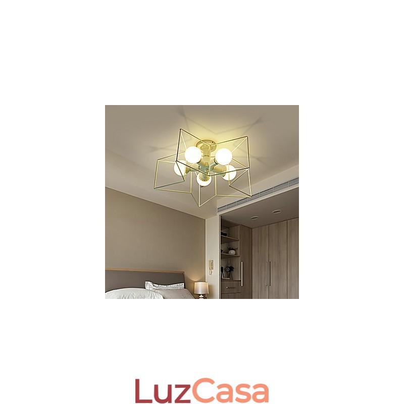 3W Vintage Country Pintura Metal Pendente Luz Garagem