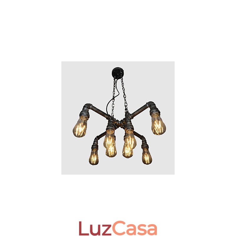 Luminária de loft desempenha o papel de vento industrial criativo restaurando antigas formas de conduíte droplight