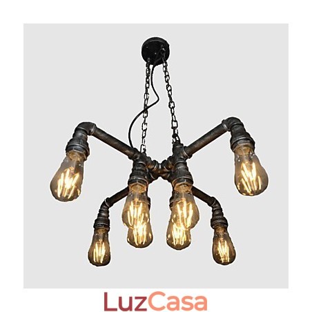 Luminária de loft desempenha o papel de vento industrial criativo restaurando antigas formas de conduíte droplight Luminária de loft desempenha o papel de vento industrial criativo restaurando antigas formas de conduíte droplight