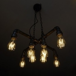 Luminária de loft desempenha o papel de vento industrial criativo restaurando antigas formas de conduíte droplight