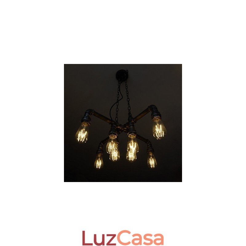 Luminária de loft desempenha o papel de vento industrial criativo restaurando antigas formas de conduíte droplight