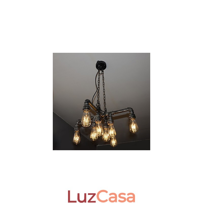 Luminária de loft desempenha o papel de vento industrial criativo restaurando antigas formas de conduíte droplight