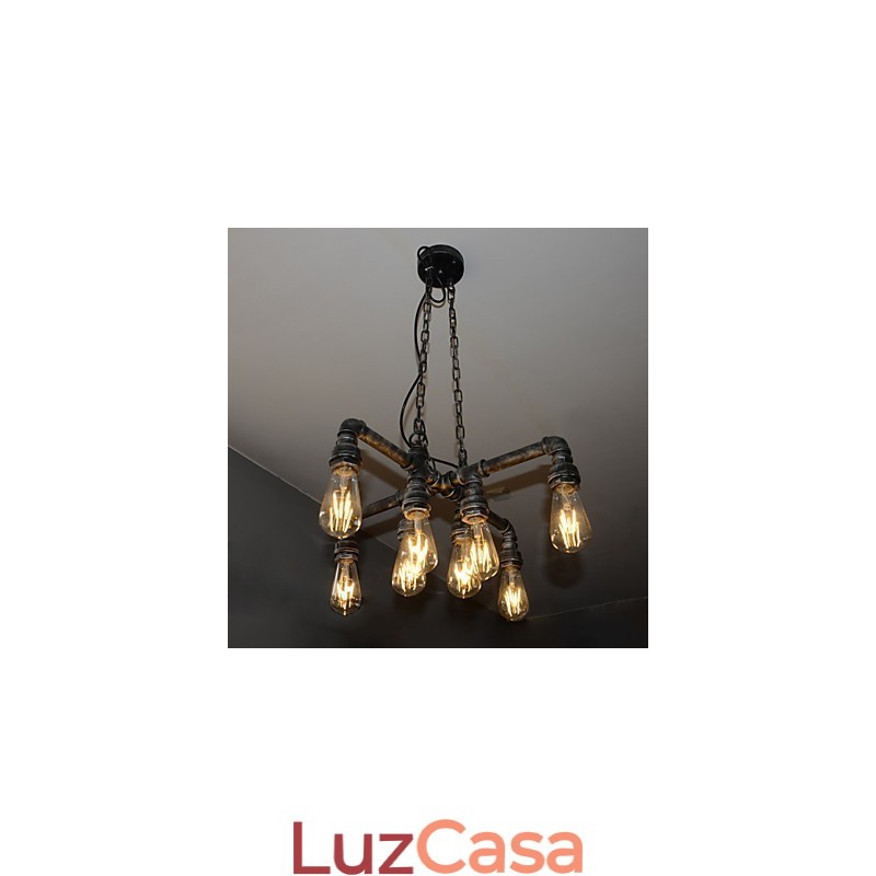 Luminária de loft desempenha o papel de vento industrial criativo restaurando antigas formas de conduíte droplight
