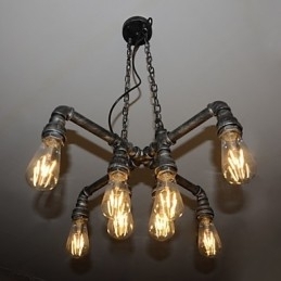 Luminária de loft desempenha o papel de vento industrial criativo restaurando antigas formas de conduíte droplight
