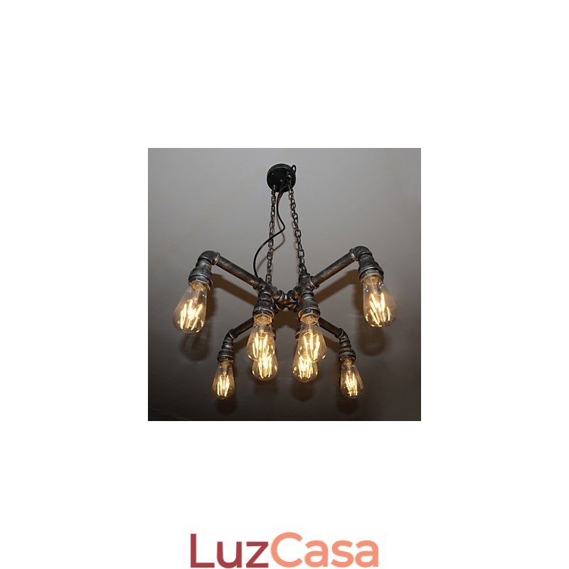 Luminária de loft desempenha o papel de vento industrial criativo restaurando antigas formas de conduíte droplight