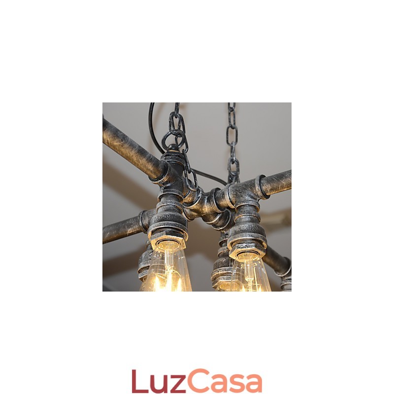 Luminária de loft desempenha o papel de vento industrial criativo restaurando antigas formas de conduíte droplight