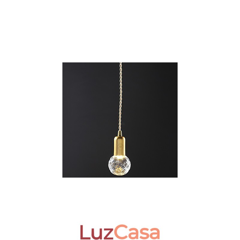 Luminária pendente moderna contemporânea vintage estilo mini dourada de metal