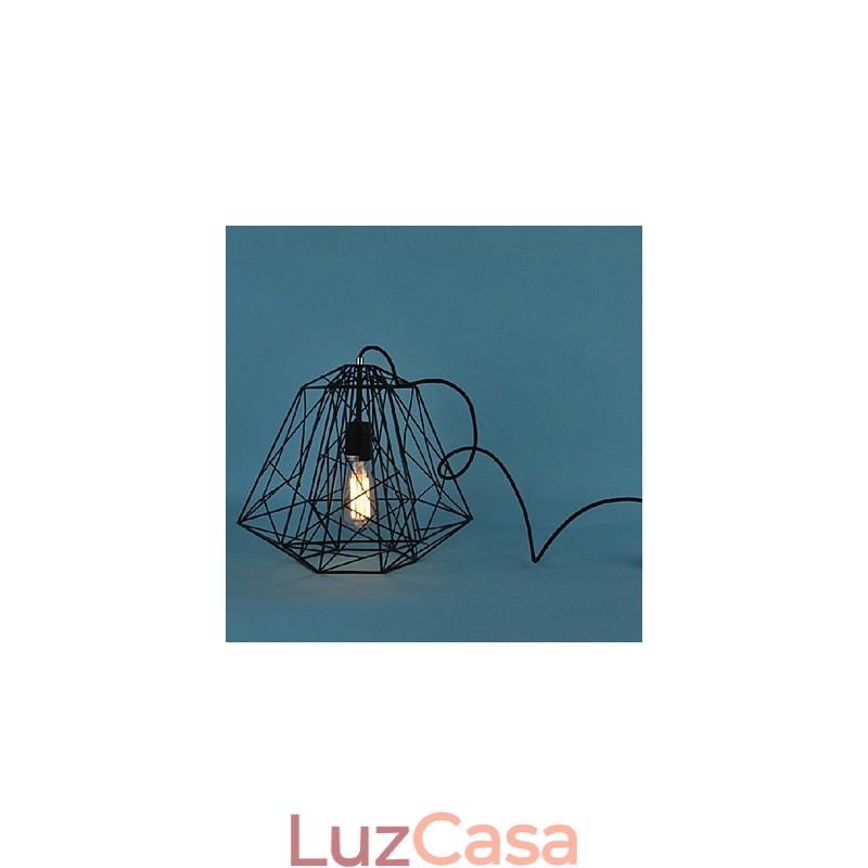 Luminária pendente de metal com pintura retrô vintage para garagem
