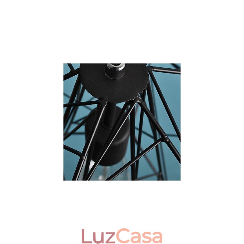 Luminária pendente de metal com pintura retrô vintage para garagem
