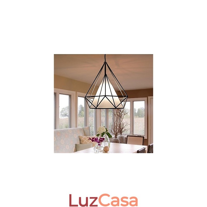 Pingente de diamante americano retrô simples de cabeça única