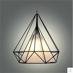 Pingente de diamante americano retrô simples de cabeça única