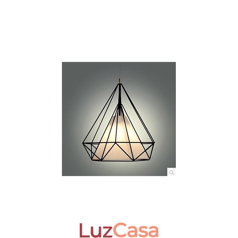 Pingente de diamante americano retrô simples de cabeça única