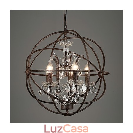 Lustre Cristal Tradicional Clássico Metal Lustre Cristal Tradicional Clássico Metal