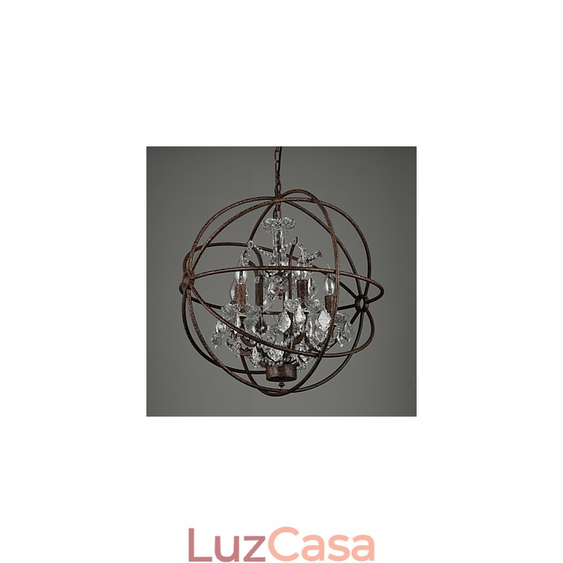 Lustre Cristal Tradicional Clássico Metal