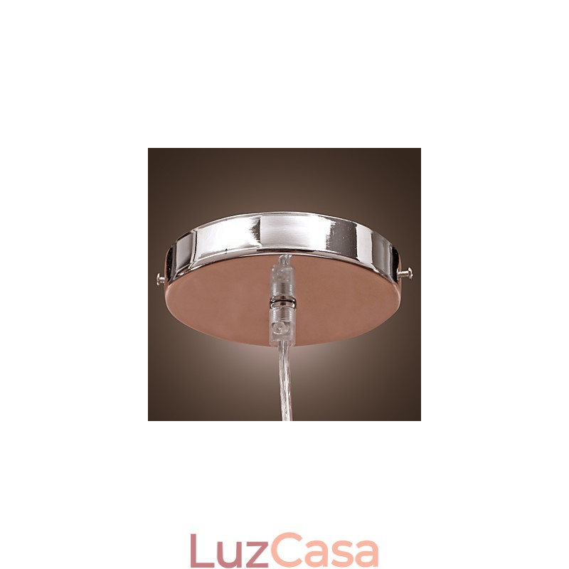 Luminária pendente moderna contemporânea com globo e pintura retrô