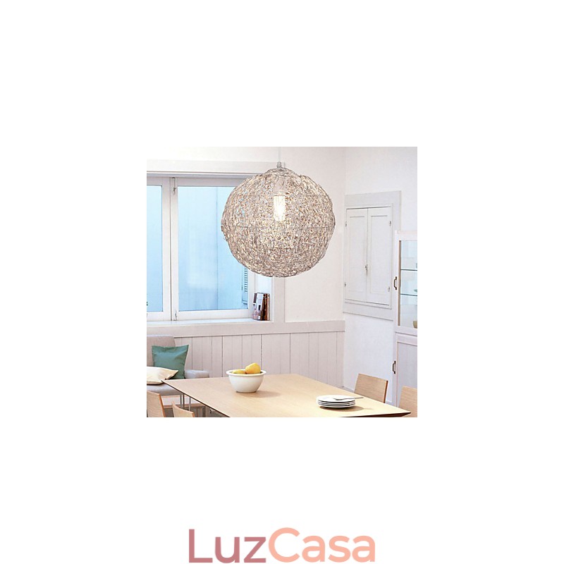 Luminária pendente moderna e contemporânea estilo globo mini cromado