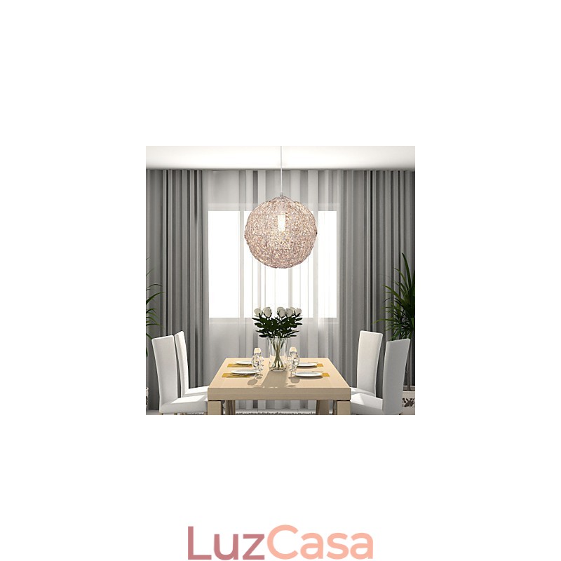 Luminária pendente moderna e contemporânea estilo globo mini cromado